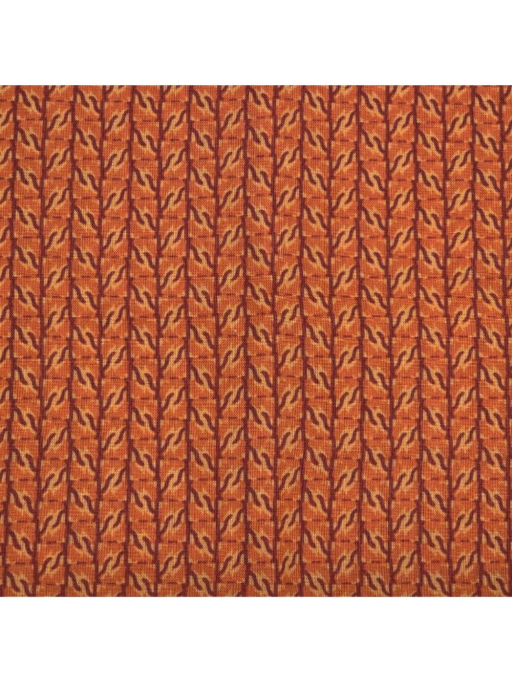 Quilting Fabric Orange Geometric Fall Autumn Kaleidoscope Fat Quarter - Picture 4 of 5